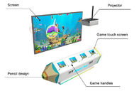 Mesin Game Interaktif Ikan Anak-anak Yang Dioperasikan dengan Koin Sihir Lukisan Ikan
