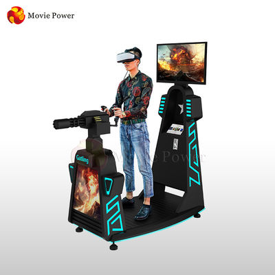 Warna Hitam VR Gatling Simulator Virtual Reality Gun Shooting Game