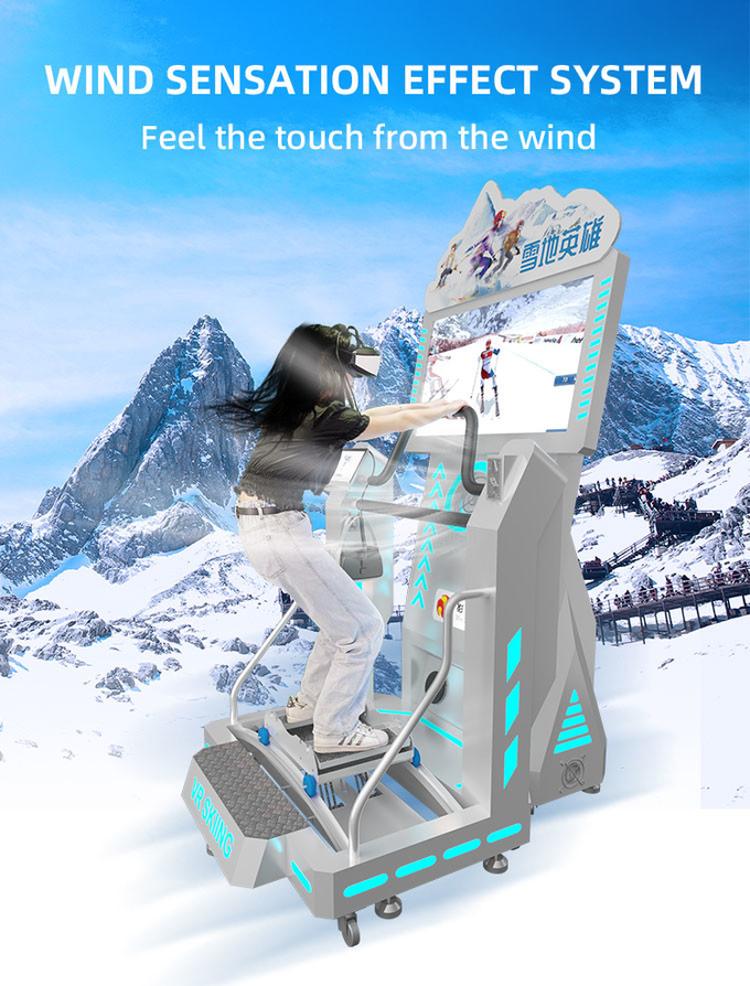 Indoor Ski Simulator Snowboard Simulator 9d Virtual Reality Vr Simulator Mesin Peralatan Taman Hiburan 2