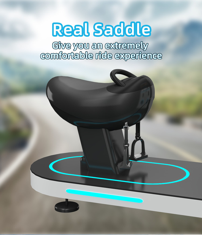 1 Pemain 9D Virtual Reality Simulator Horse Riding Vr Game Machine Koin dioperasikan 3