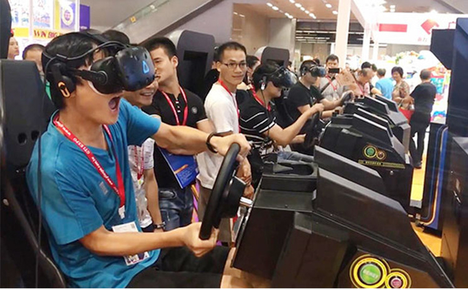 Vr Racing Untuk Indoor Playground Racing Driving Simulator Virtual Reality Game 9D Vr Gaming Equipment 6
